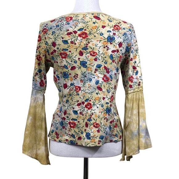 xcit moda floral top, vintage, cottagecore, prairie, bohemian, Y2K, romantic - Picture 3 of 6
